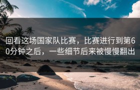 回看这场国家队比赛，比赛进行到第60分钟之后，一些细节后来被慢慢翻出