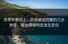 世界杯赛场上，防线被迫回撤的几分钟里，看台情绪明显发生变化